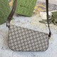 Gucci Horsebit 1955 Small Shoulder Bag Beige And Ebony Gg Supreme