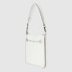 Gucci Horsebit Slim Small Shoulder Bag White Leather