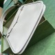 Gucci Horsebit Slim Small Shoulder Bag White Leather