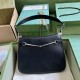 Gucci Horsebit Slim Small Shoulder Bag Black Leather