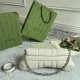 Gucci Horsebit Chain Medium Shoulder Bag White Leather