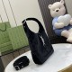 Gucci Jackie 1961 Small Shoulder Bag Black Gg Velvet