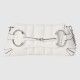 Gucci Horsebit Chain Small Shoulder Bag White Leather