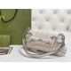 Gucci Horsebit Chain Small Shoulder Bag White Leather