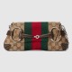 Gucci Horsebit Chain Small Shoulder Bag Beige And Ebony Gg Canvas