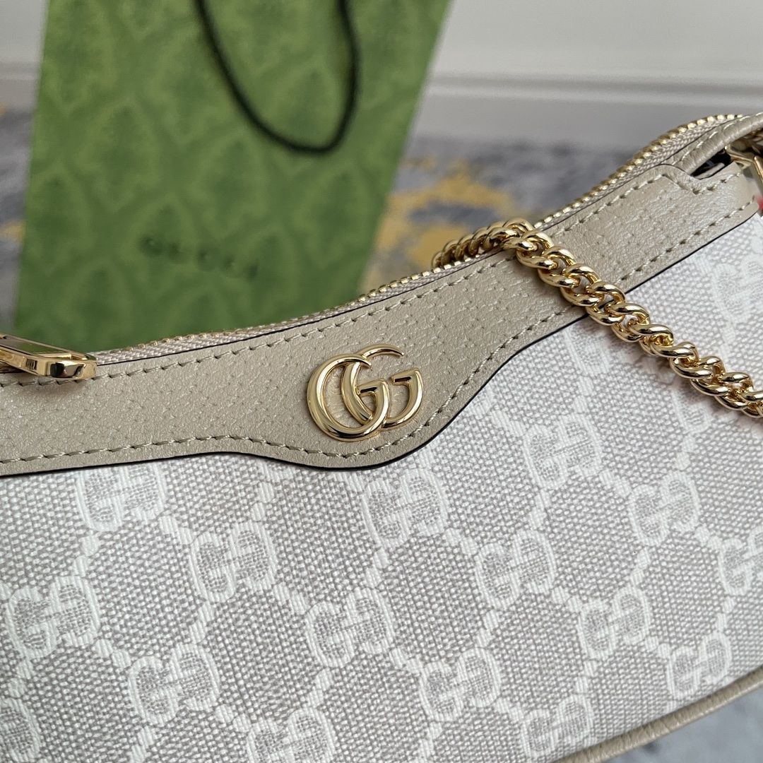 Gucci Ophidia Mini Bag Beige And White Supreme