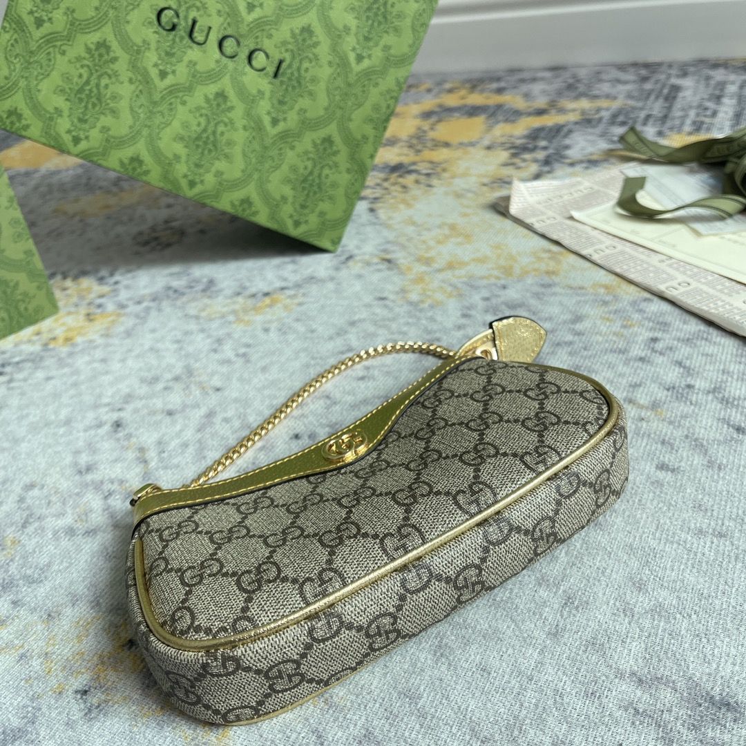 Gucci Ophidia Mini Bag Beige And Ebony Supreme