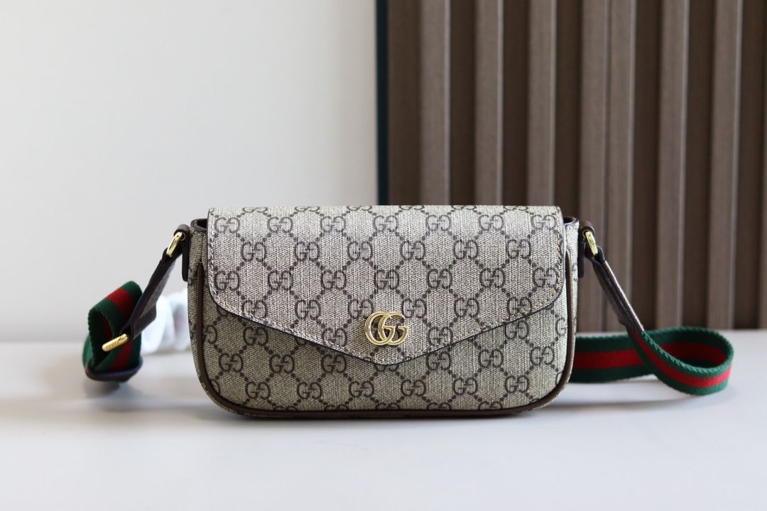 Gucci Ophidia Mini Bag Beige And Ebony Supreme