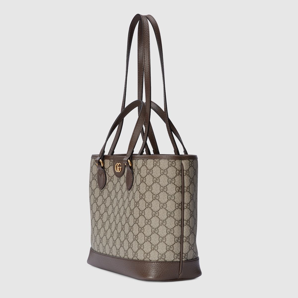 Gucci Ophidia Gg Mini Tote Bag Beige And Ebony Supreme