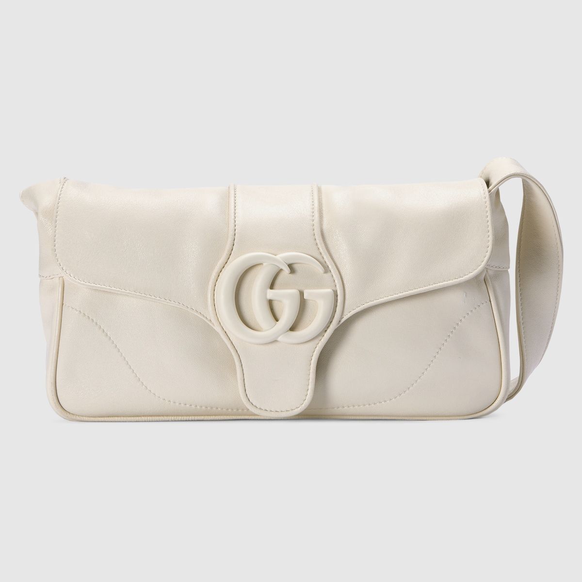 Gucci Aphrodite Small Shoulder Bag White Leather