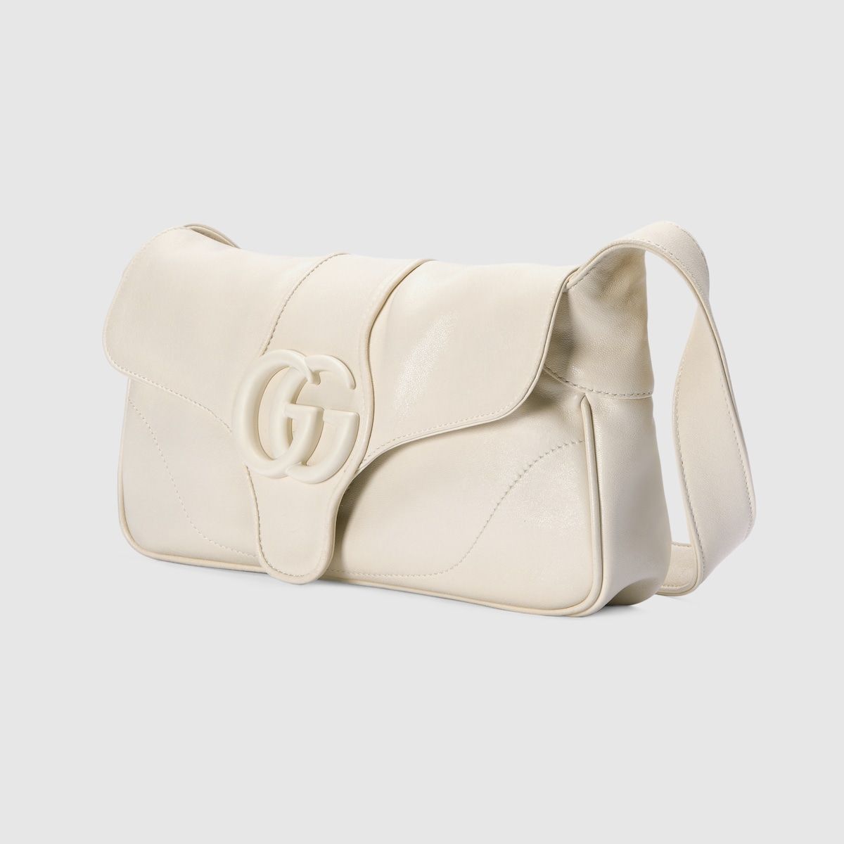 Gucci Aphrodite Small Shoulder Bag White Leather