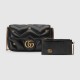 Gucci Gg Marmont Mini Bag Black Leather