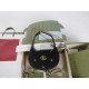 Gucci Gg Marmont Half-Moon-Shaped Mini Bag Black Velvet