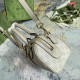 Gucci Ophidia Gg Mini Top Handle Bag Beige And White Canvas