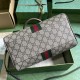 Gucci Ophidia Gg Small Top Handle Bag Beige And Ebony Canvas