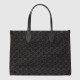 Gucci Ophidia Gg Large Tote Bag Black And Grey Denim