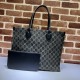 Gucci Ophidia Gg Large Tote Bag Black And Grey Denim