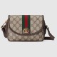 Gucci Ophidia Gg Mini Shoulder Bag Beige And Ebony Gg Supreme