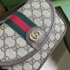 Gucci Ophidia Gg Mini Shoulder Bag Beige And Ebony Gg Supreme