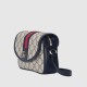 Gucci Ophidia Gg Mini Shoulder Bag Beige And Blue Gg Supreme