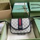 Gucci Ophidia Gg Mini Shoulder Bag Beige And Blue Gg Supreme