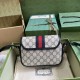 Gucci Ophidia Gg Mini Shoulder Bag Beige And Blue Gg Supreme