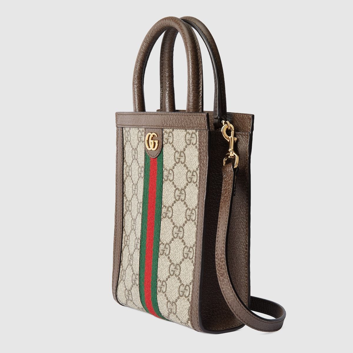 Gucci Ophidia Gg Super Mini Bag Beige And Ebony Gg Supreme