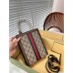 Gucci Ophidia Gg Super Mini Bag Beige And Ebony Gg Supreme