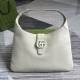 Gucci Aphrodite Large Shoulder Bag White Leather