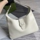 Gucci Aphrodite Large Shoulder Bag White Leather