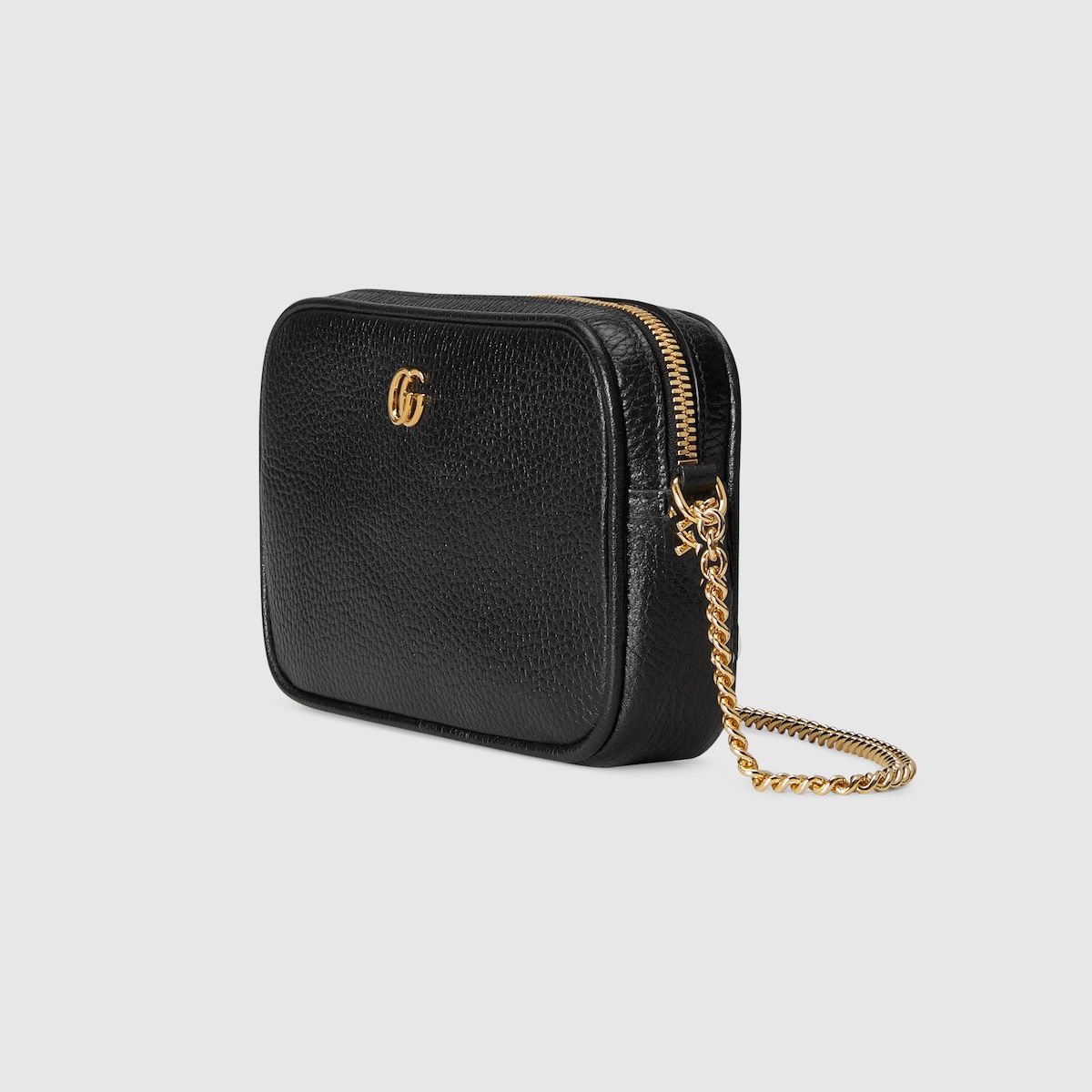 Gucci Gg Marmont Super Mini Shoulder Bag Black Leather