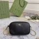 Gucci Gg Marmont Super Mini Shoulder Bag Black Leather