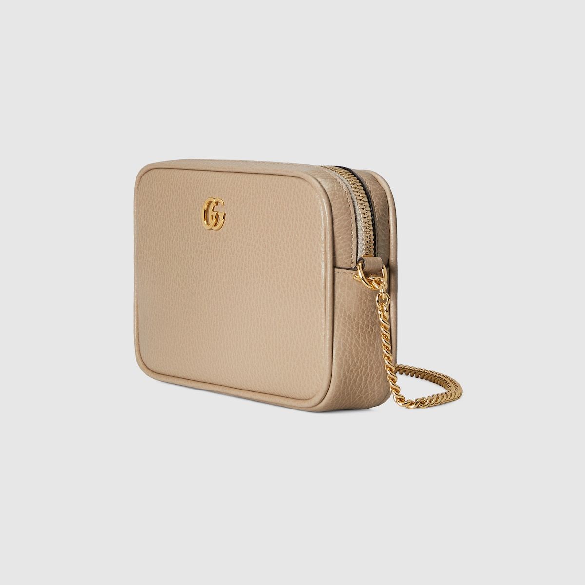 Gucci Gg Marmont Super Mini Shoulder Bag Beige Leather