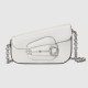 Gucci Horsebit 1955 Mini Shoulder Bag White Leather