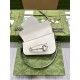 Gucci Horsebit 1955 Mini Shoulder Bag White Leather