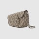 Gucci Horsebit 1955 Small Shoulder Bag Beige And Ebony Gg Supreme