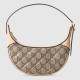 Gucci Ophidia Mini Bag With Horsebit Print Beige And Ebony Supreme