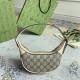 Gucci Ophidia Mini Bag With Horsebit Print Beige And Ebony Supreme