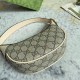 Gucci Ophidia Mini Bag With Horsebit Print Beige And Ebony Supreme