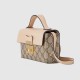 Gucci Padlock Mini Bag With Horsebit Print Beige And Ebony Supreme