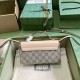 Gucci Padlock Mini Bag With Horsebit Print Beige And Ebony Supreme