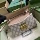 Gucci Padlock Mini Bag With Horsebit Print Beige And Ebony Supreme