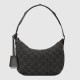 Gucci Horsebit Slim Small Shoulder Bag Black And Grey Gg Denim