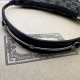 Gucci Horsebit Slim Small Shoulder Bag Black And Grey Gg Denim