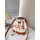 Gucci Mini Shoulder Bag With Gucci Print Beige Canvas