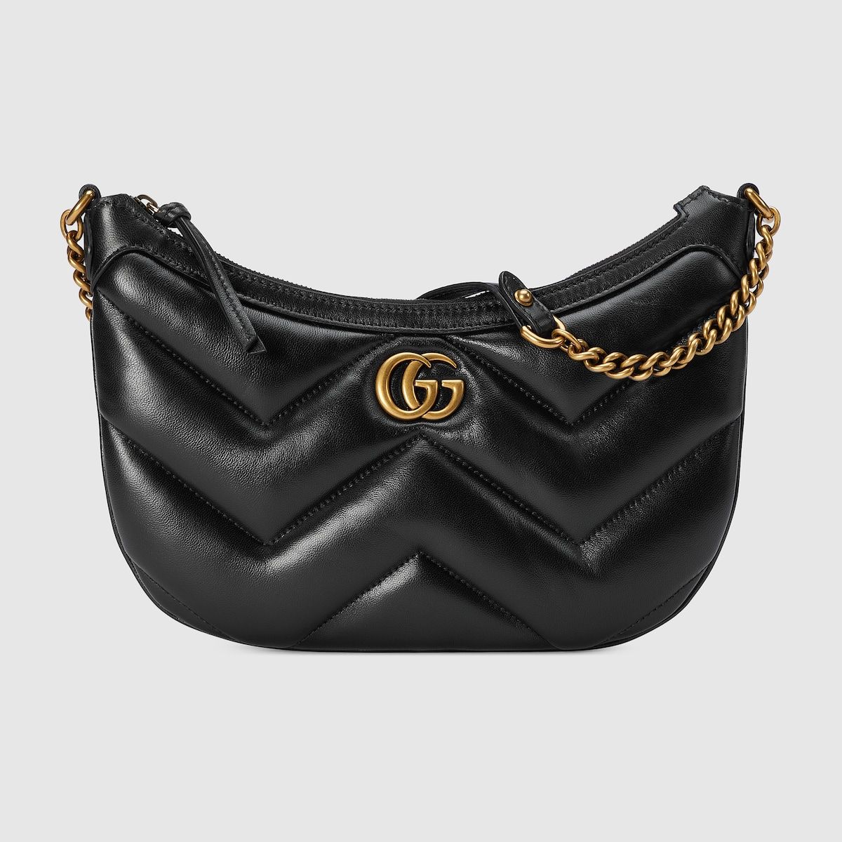 Gucci Gg Marmont Small Shoulder Bag Black Leather