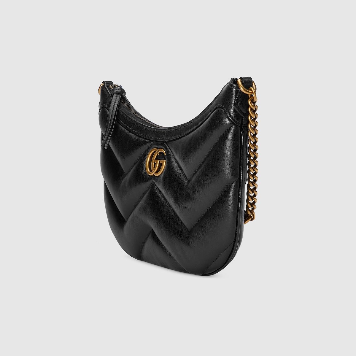 Gucci Gg Marmont Small Shoulder Bag Black Leather