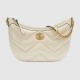 Gucci Gg Marmont Small Shoulder Bag White Leather