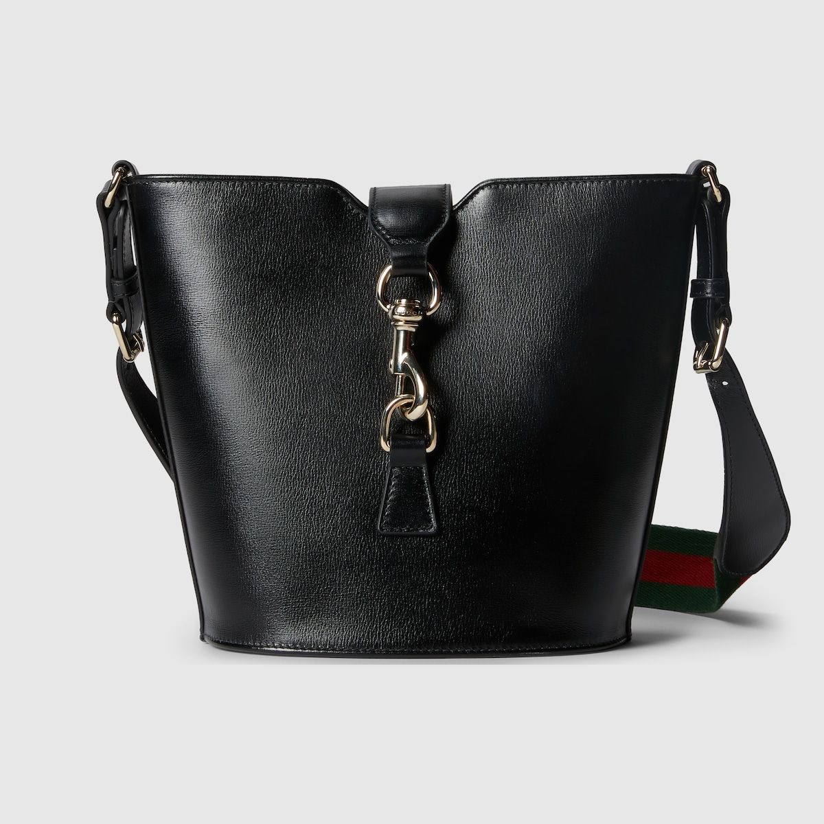 Gucci Mini Bucket Shoulder Bag Black Leather