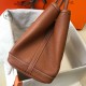 Hermes Garden Party 30 Bag In Gold Clemence Leather